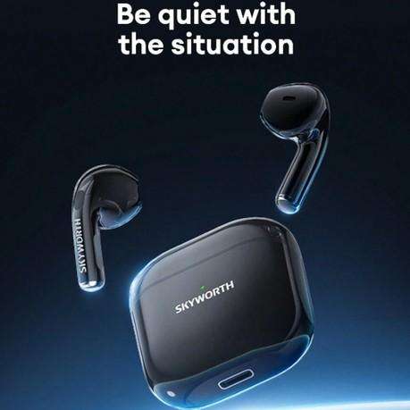SKYWORTH - SEP005 - Wireless Bluetooth v5.3 Touch Control Earbuds - Black