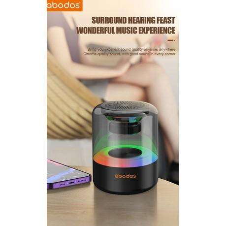 ABODOS - AS-BS19 - Mini Wireless Speaker With Dynamic RGB Lighting - Black