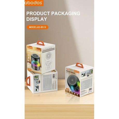 ABODOS - AS-BS19 - Mini Wireless Speaker With Dynamic RGB Lighting - Black