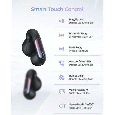 HAVIT - TW980 - Waterproof Open Ear Clip Earbuds With Dual Mic ENC - Black