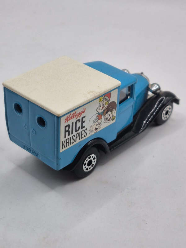 Vintage Matchbox MB38 Ford Model A Van, Kellogg's Rice Krispies edition.