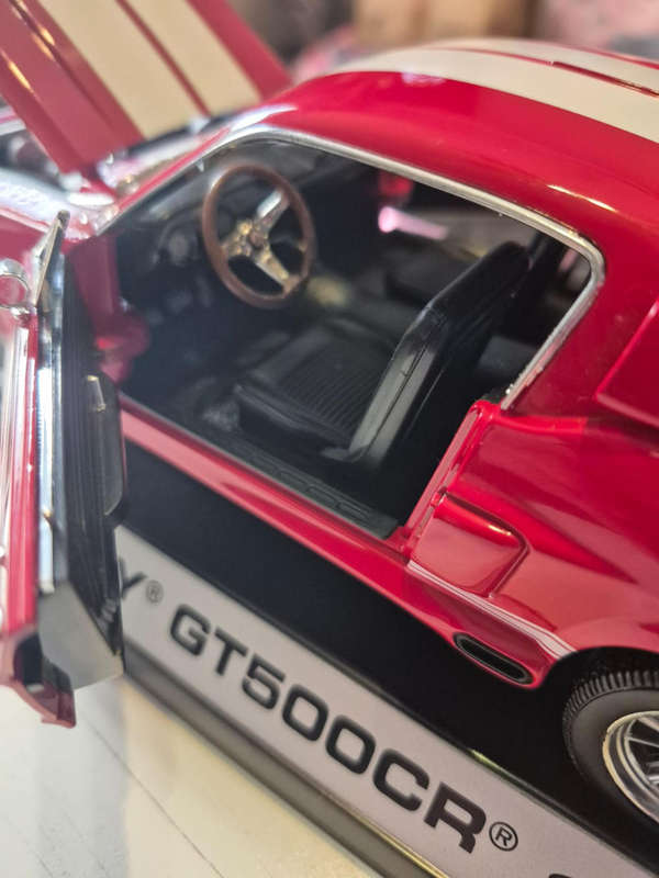 Diecast model of a 1967 Shelby GT500CR Mustang.