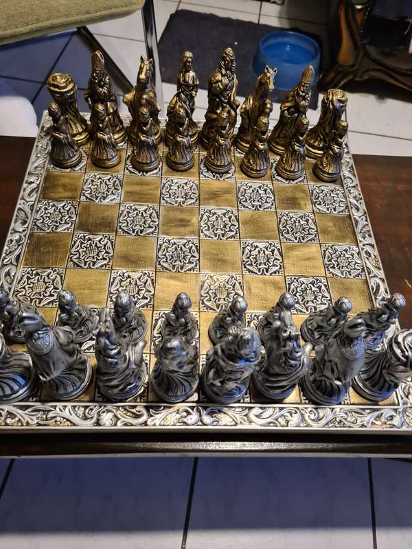Hand made chess set