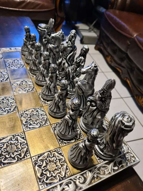 Hand made chess set
