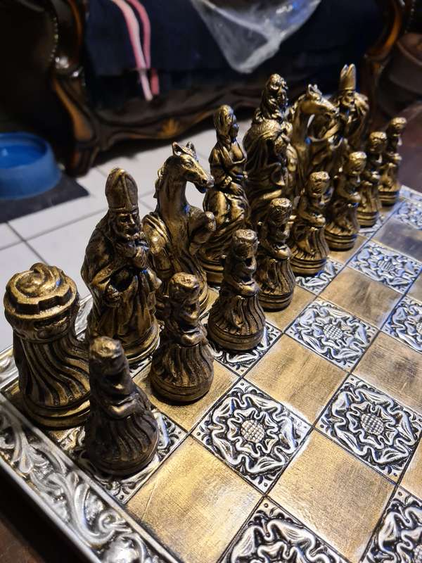 Hand made chess set