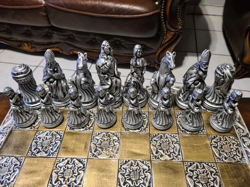Hand made chess set