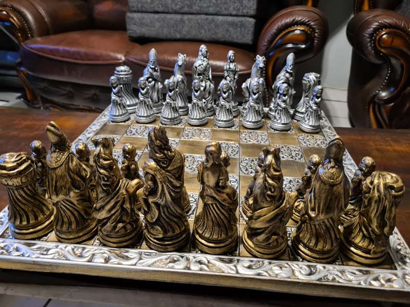 Hand made chess set