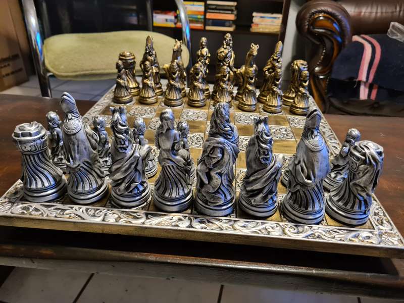 Hand made chess set