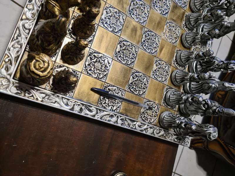 Hand made chess set