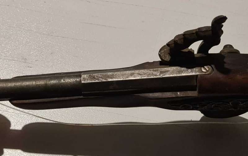 Vintage replica French flint pistol