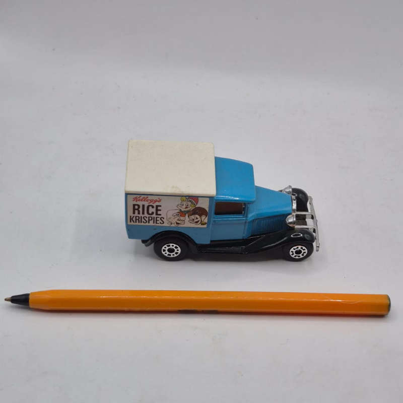 Vintage Matchbox MB38 Ford Model A Van, Kellogg's Rice Krispies edition.