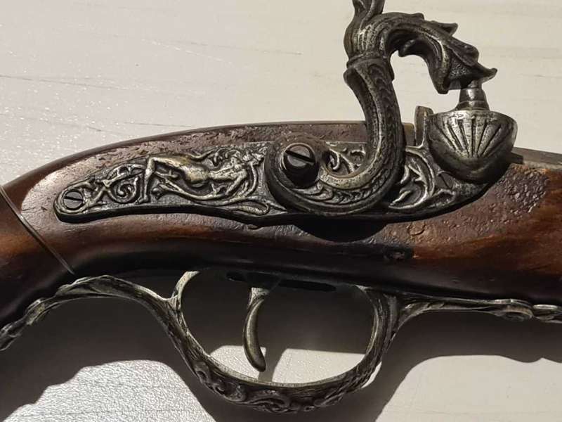 Vintage replica French flint pistol