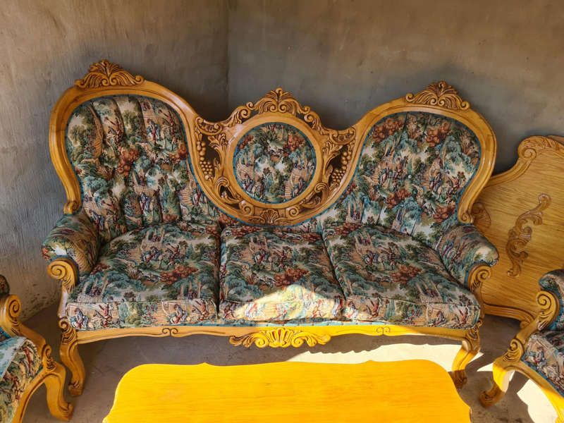 French Louis XV style sofas. Romeo & Juliet upholstery.