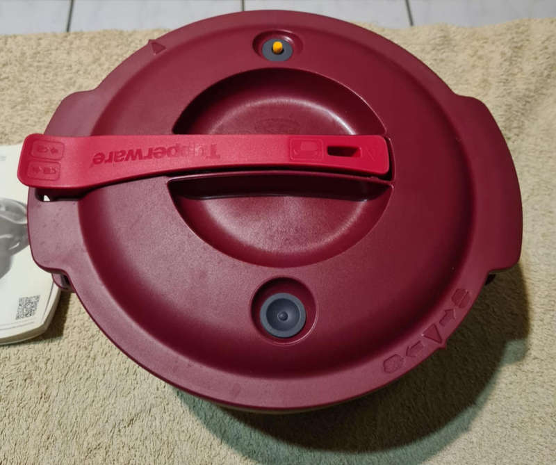 Tupperware Micro-Minute, a microwave pressure cooker.