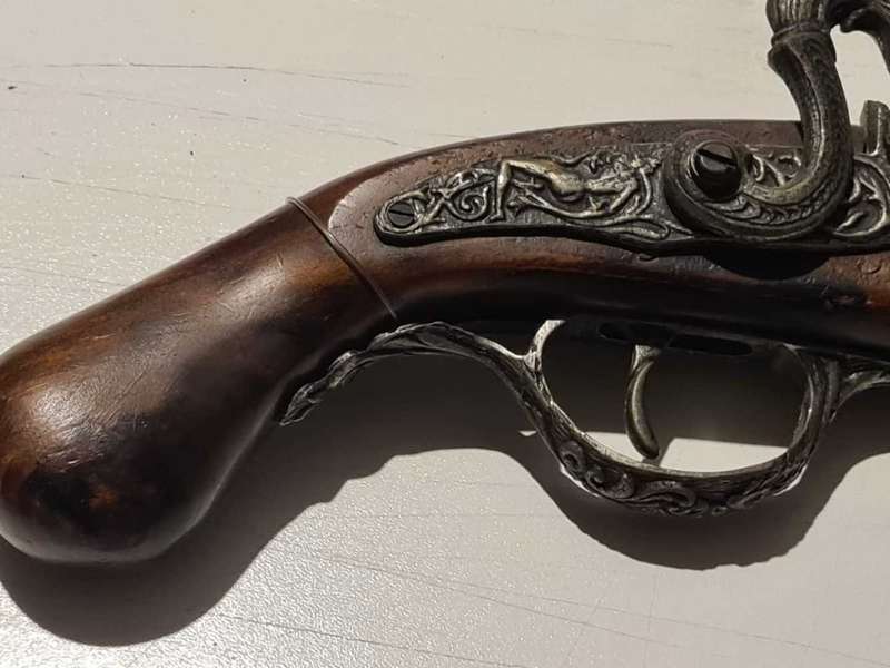 Vintage replica French flint pistol