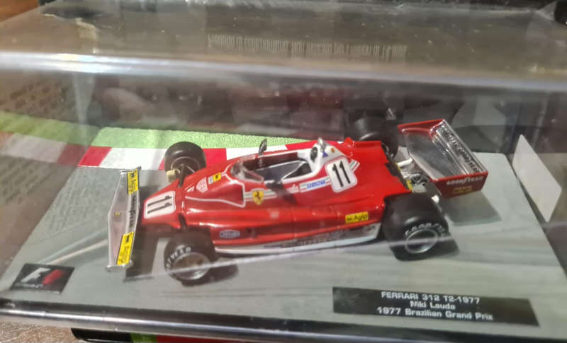 Model of the Ferrari 312 T2, driven by Niki Lauda during the 1977 Brazilian Grand Prix.