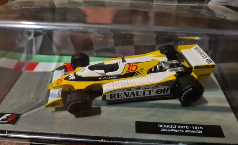 Model of the Renault RS10 Formula 1 car,driven by Jean-Pierre Jabouille in 1979.