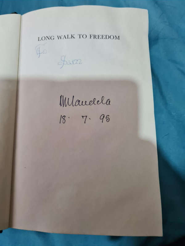 Long Walk to FreedomBook signed by Nelson Mandela