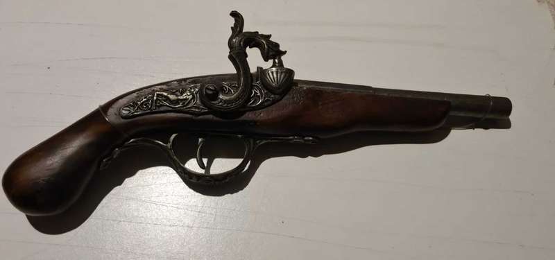 Vintage replica French flint pistol