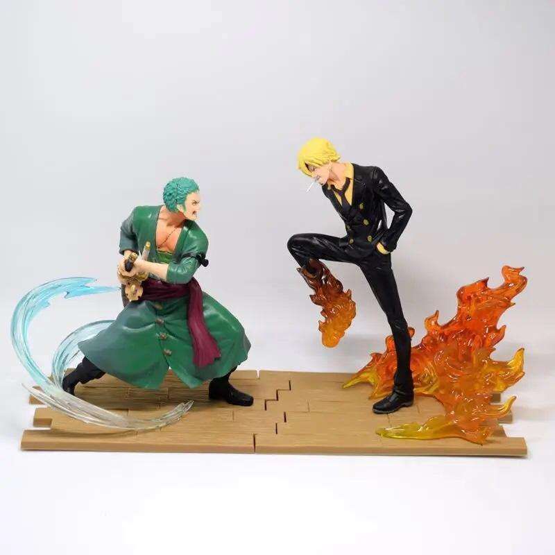 One Piece - Zoro vs Sanji Log File 14cm Figure