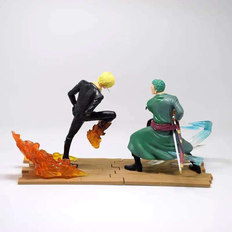 One Piece - Zoro vs Sanji Log File 14cm Figure