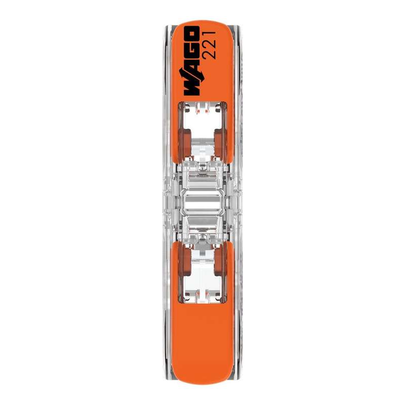 WAGO Compact In-Line Splicing Connector with levers (2-Way, All conductor types, Box Qty: 60 Piece)