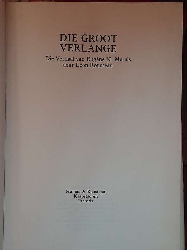Eugene Marais - stel van 4 boeke