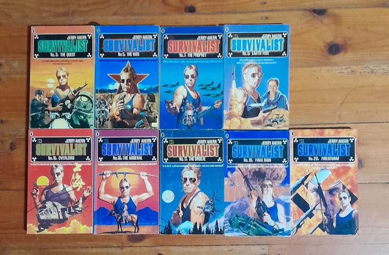 Jerry Ahern - set of 9 books