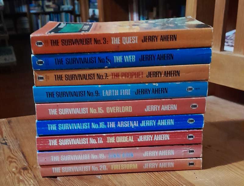Jerry Ahern - set of 9 books