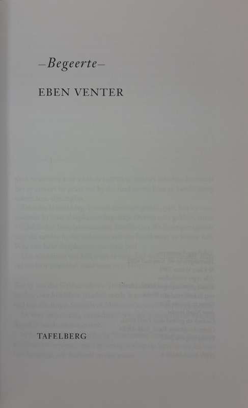 Eben Venter - stel van 4 boeke
