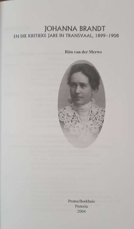 Johanna Brandt en die kritieke jare in die Transvaal 1899 - 1908
