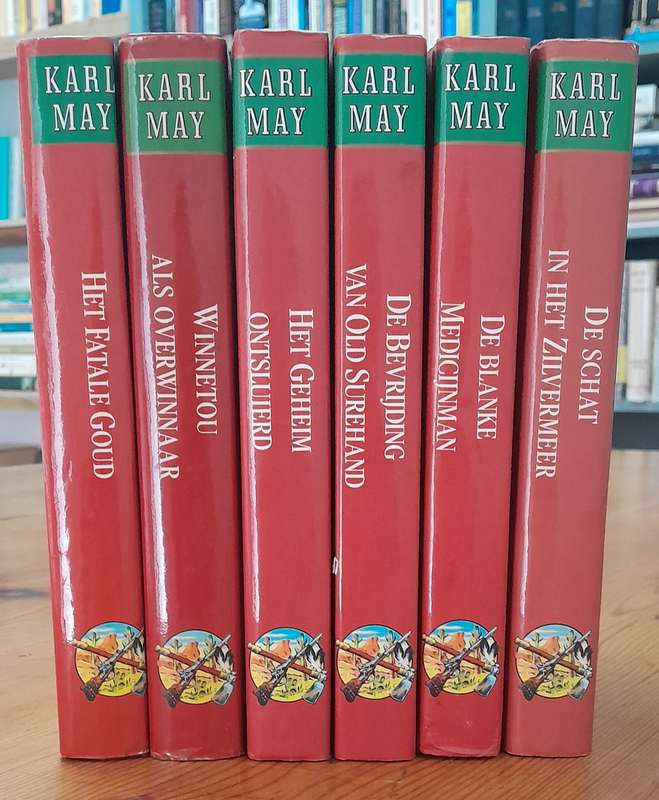 Karl May -  set of 6 Dutch books for children