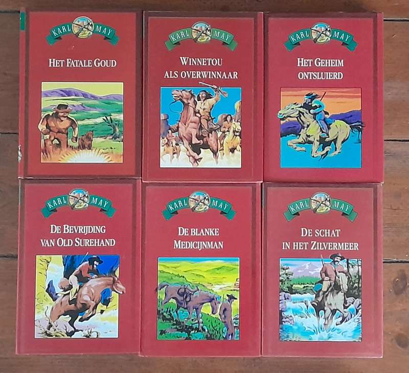 Karl May -  set of 6 Dutch books for children
