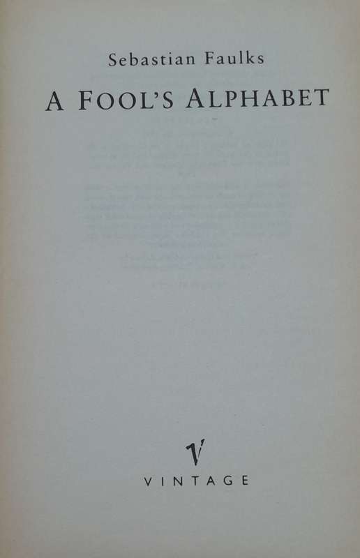 Sebastian Faulks - set of 6 books