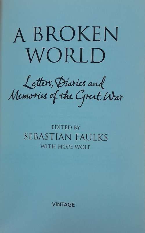 Sebastian Faulks - set of 6 books