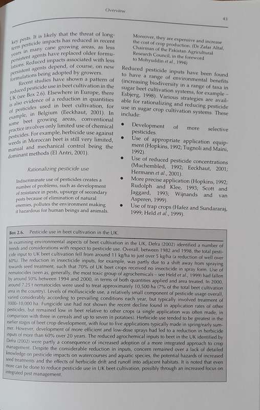 Environmental Impacts of Sugar Production