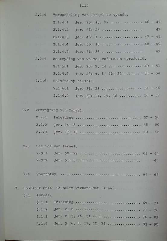 Die naam " Israel " en aanverwante terme in die boek Jeremia - by S. J. Ludik