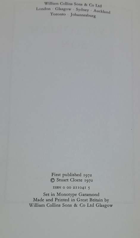 Stuart Cloete - set of 3 books