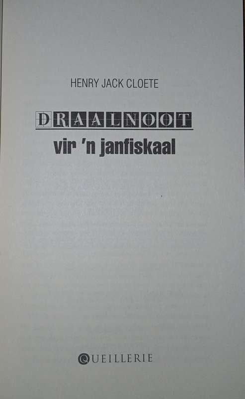 Draalnoot vir 'n janfiskaal