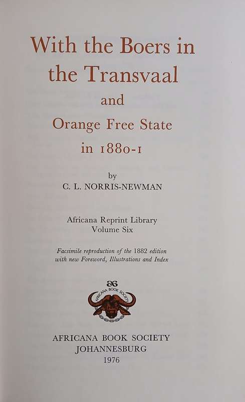With the boers in the transvaal and orange free state 1880-81