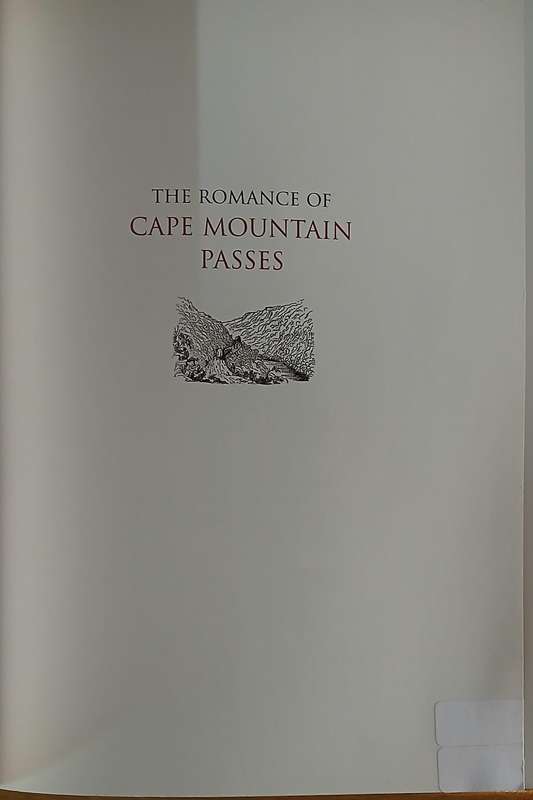 Cape mountain passes