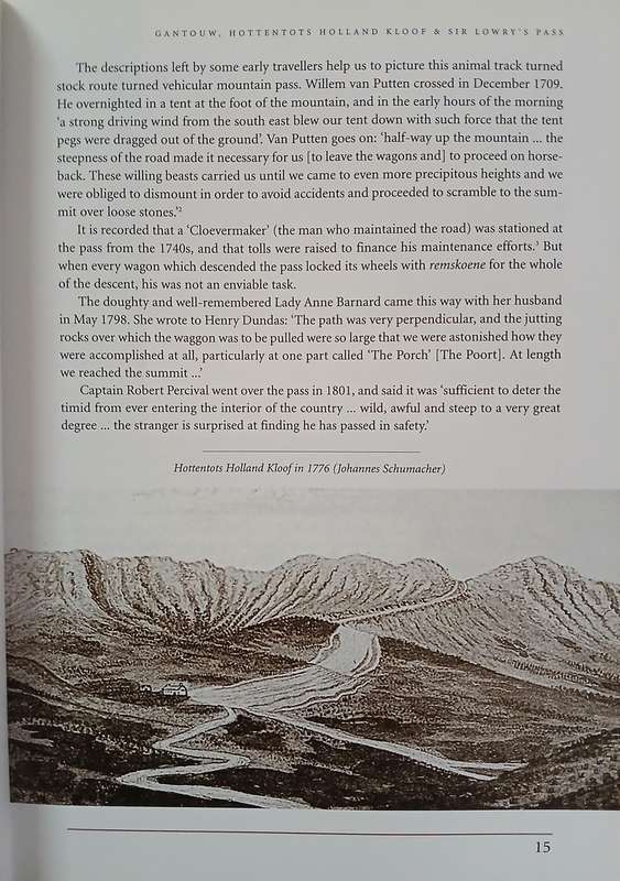 Cape mountain passes
