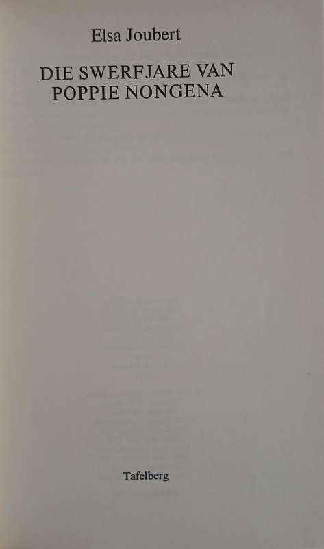 Elsa Joubert - set of 5 books