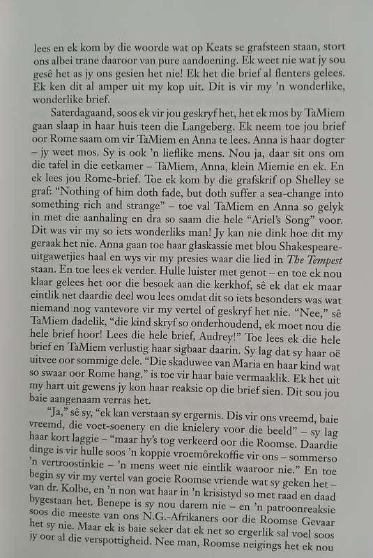 'n Blywende Vreugde - Briewe van Audrey Blignault