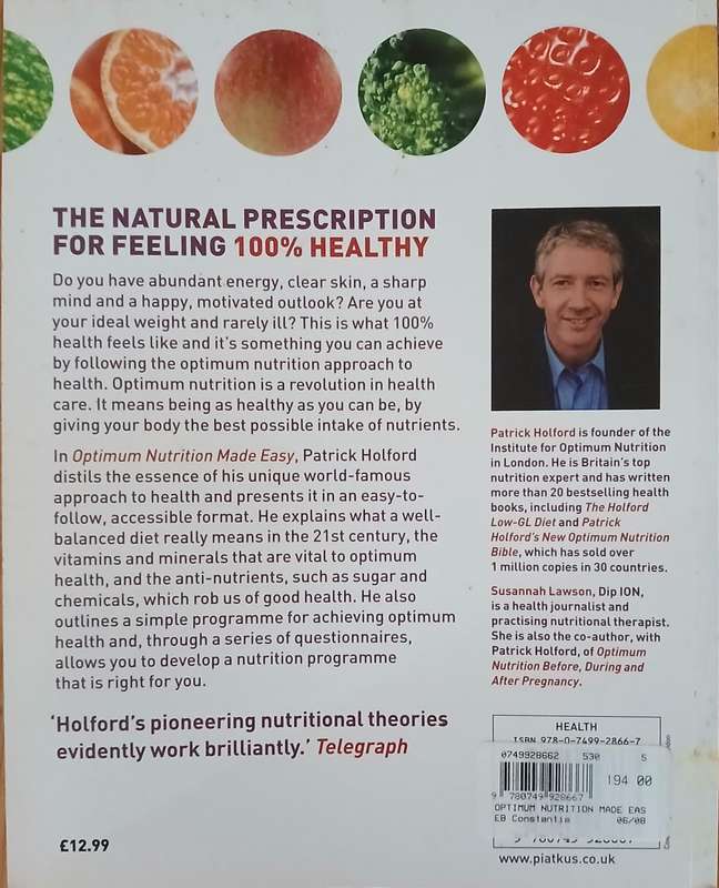 Optimum Nutrition Made Easy