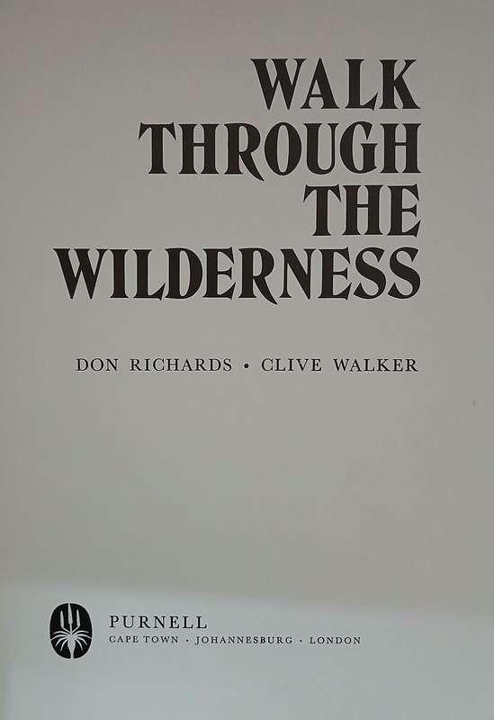 Walk Through The Wilderness - by Clive Walker & Don Richards