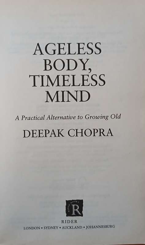 Deepak Chopra - set of 4 books