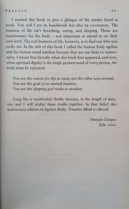 Deepak Chopra - set of 4 books