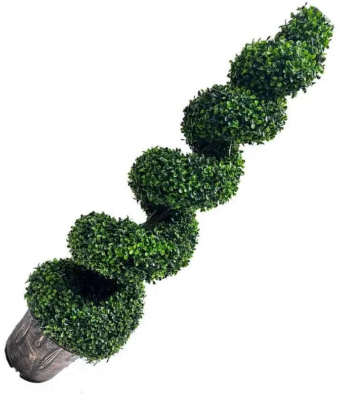 Bonsai Topiary Artificial Plant with Pot  (35 cm, Green)