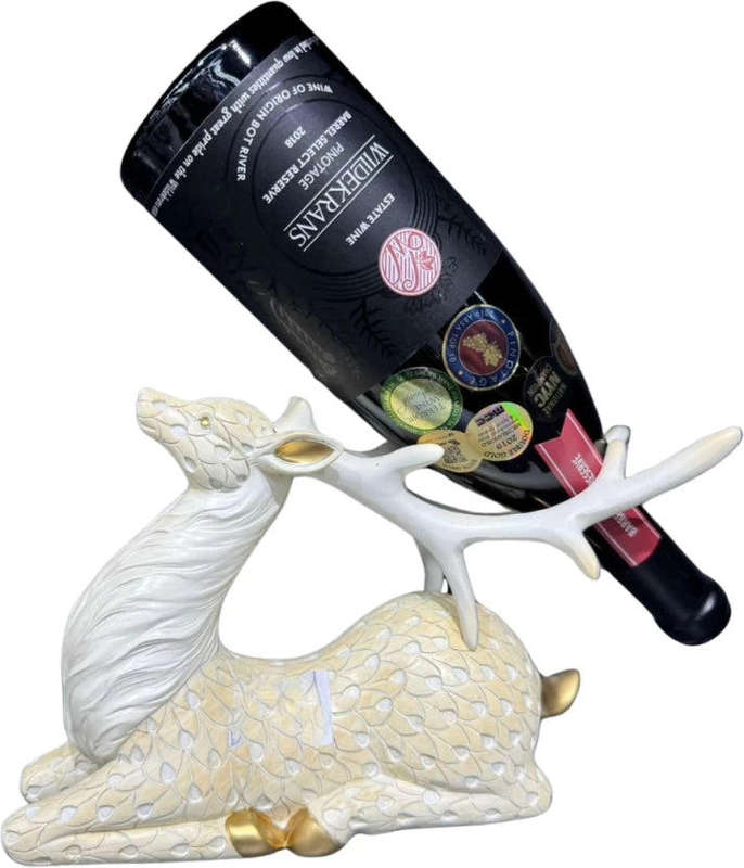 Decorative Showpiece Reindeer - 50 cm  (Resin, White)